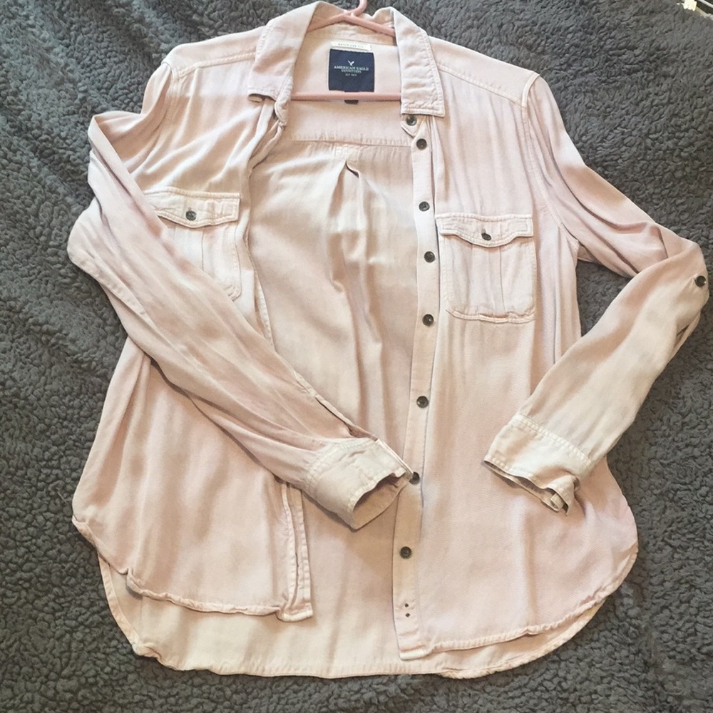 American eagle Boyfriend fit button up